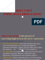 Data Processing & Query Optimization