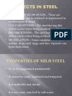 DEFECTS IN STEEL