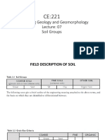 Engineering Geology and Geomorphology Soil Groups