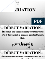 Direct Variation Grade 09