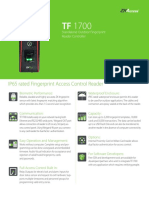 IP65 Rated Fingerprint Access Control Reader