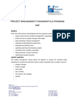 Project Management Fundamentals Program PMF: Goals