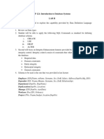 CP 121: Introduction To Database Systems Lab Ii
