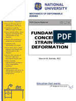 MECHANICS OF DEFORMABLE BODIES: FUNDAMENTALS OF STRAIN AND DEFORMATION