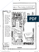 Make A Tom Gates Bookmark ACTIVITY SHEET - p4p