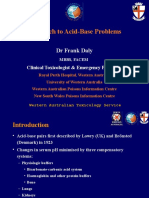 Approach To Acid-Base Problems: DR Frank Daly