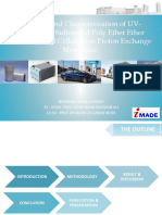 Synthesis and Characterization of UV-Crosslinked Sulfonated Poly Ether Ether Ketone Methyl Cellulose As Proton Exchange Membrane