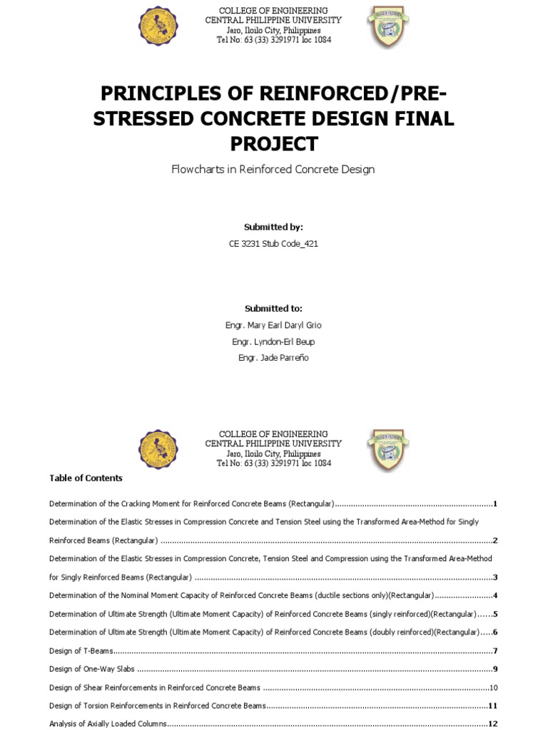 Reinforced Concrete Design Flowcharts | PDF | Beam (Structure ...