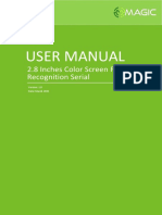 User Manual: 2.8 Inches Color Screen Facial Recognition Serial