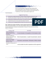 High School Soap Script Analysis: Suggested Project Steps