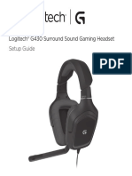 g430 Surround Sound Gaming Headset Quick Start Guide