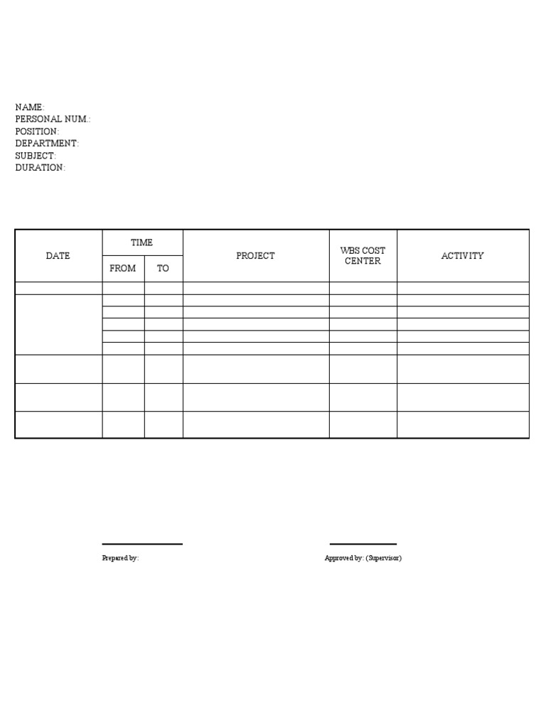 Weekly report template pdf