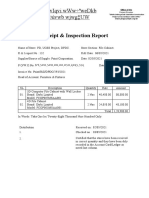 Receipt & Inspection Reports