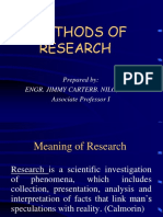 Methods of Research 2018