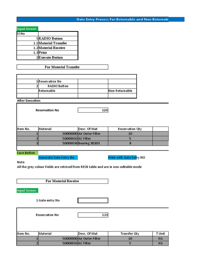 SAP Gate Entry Process Overview | PDF | Computer Engineering | Computer ...