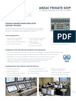 Anzac Frigate Ship: Transas Engine Room Simulator Ers 5000 Techsim