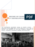 History of Cooperative in The Philippines