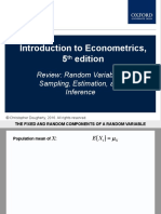 Introduction To Econometrics, 5 Edition: Review: Random Variables, Sampling, Estimation, and Inference