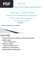 ELE 312 Measurements and Instrumentation