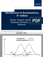 Introduction To Econometrics, 5 Edition: Review: Random Variables, Sampling, Estimation, and Inference