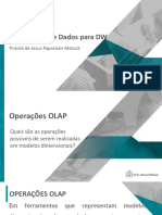 11 Operações OLAP - Modelagem de Dados