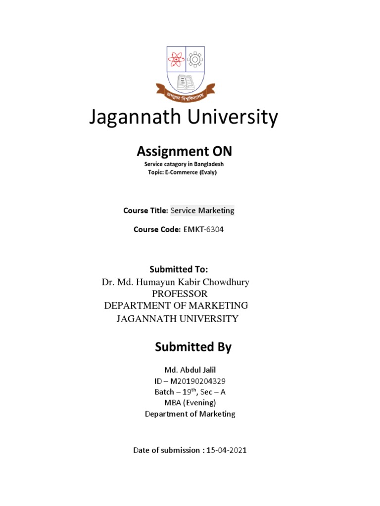 Assignment of E-Commerce | PDF | E Commerce | Business