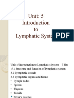 UNIT 5 Lymphatic System