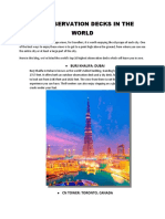Top Observation Decks in The World: Burj Khalifa: Dubai