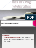 2. Routes of drug administration