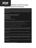 Error Analysis in Class 11 Physics | PDF