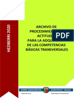 Archivo de Procedimientos y Actitudes para La Adquisicion de Las Competencias Basicas Transversales