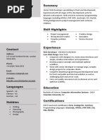 Coolfreecv Resume en 03 N