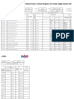 School Form 1 for Senior High School Computer Programming Class