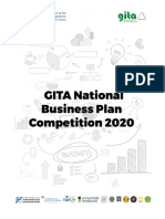 GITA National Business Competition 2020 guideline with cover