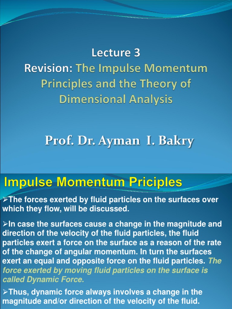 Dynamic Forces in Fluid Mechanics | PDF | Force | Momentum
