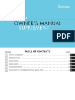 Owner Manual Supplement