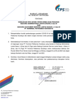 Surat Edaran Pengendalian Cov-19 PT TPS Gedung Adm-CS 4 - 6 Juli 2021