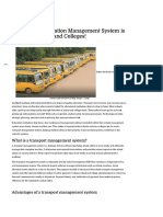 Why A Transportation Management System Is Vital For Schools and Colleges! - ThinkPost