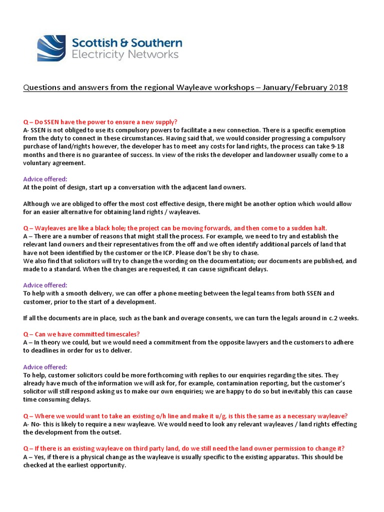 Wayleave Process and Challenges Explained | PDF | Easement | Common Law