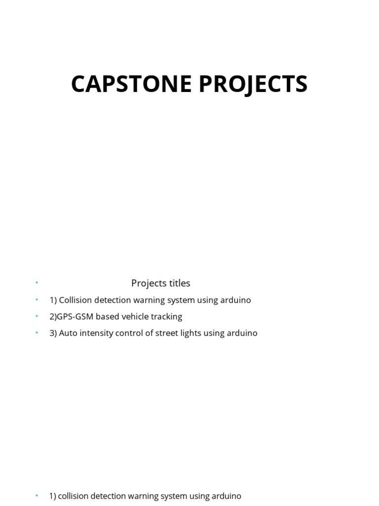Capstone Projects PDF Arduino Global Positioning System