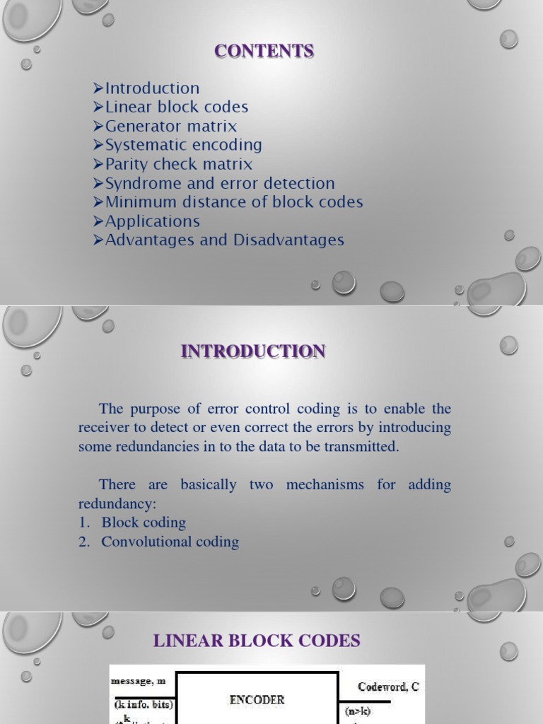 Linearblockcoding | PDF | Code | Error Detection And Correction