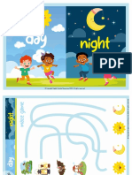 Day and Night Activity Book Copyright English Created Resources