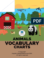 Animals Vocabulary Charts Copyright English Created Resources 2021