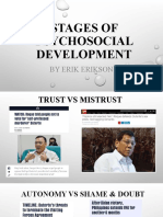 STAGES OF PSYCHOSOCIAL DEVELOPMENT