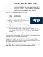 ISO/IEC 17025:2017 From ISO/IEC 17025:2005 LMS Transition Instructions / Checklist