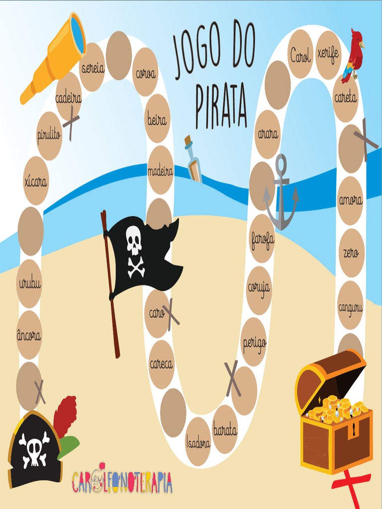 Trilha do Pirata - Jogo de Tabuleiro