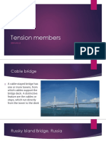 Cable-stayed bridges and their tension members
