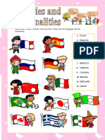Match Countries to Pictures - Learn Flags, Languages & Nationalities
