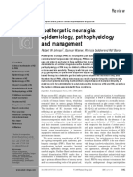 Postherpetic Neuralgia: Epidemiology, Pathophysiology and Management