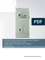 NXAirS 40,5kV Switchgear Operation Manual (En)